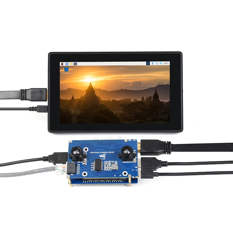 Placa de Expansão de Visão Bin - Raspberry Pi Compute Module 4 Dual Camera Board avaliação e preço